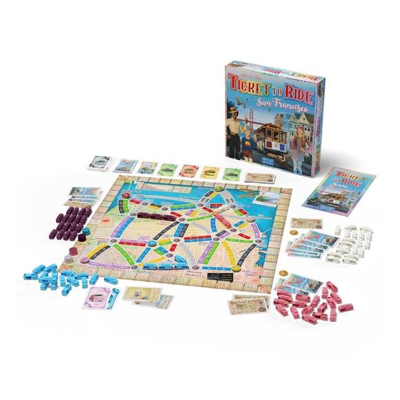 Alan R Moon Ticket To Ride Francisco Strategy Board Game New - Picture 3 of 3